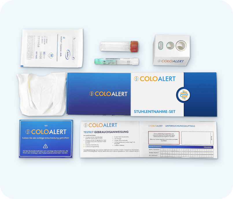 ColoAlert Stuhltest - Inhalt der Verpackung